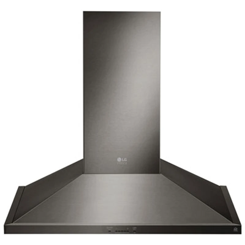 LG Studio 30" Wall Chimney Range Hood (LSHD3089BD) - Black Stainless Steel