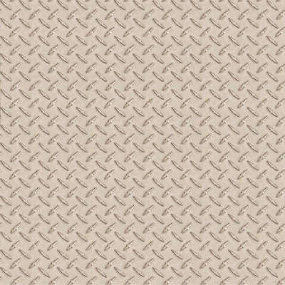 Chesapeake Textured Wallpaper - Gridlock Grey Faux Diamond Plate