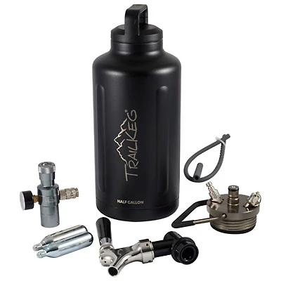 TrailKeg Half Gallon 64 oz Growler (64PC-BK) - Black