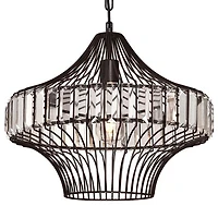 Westinghouse Pendant Crystal Ceiling Lamp - Black