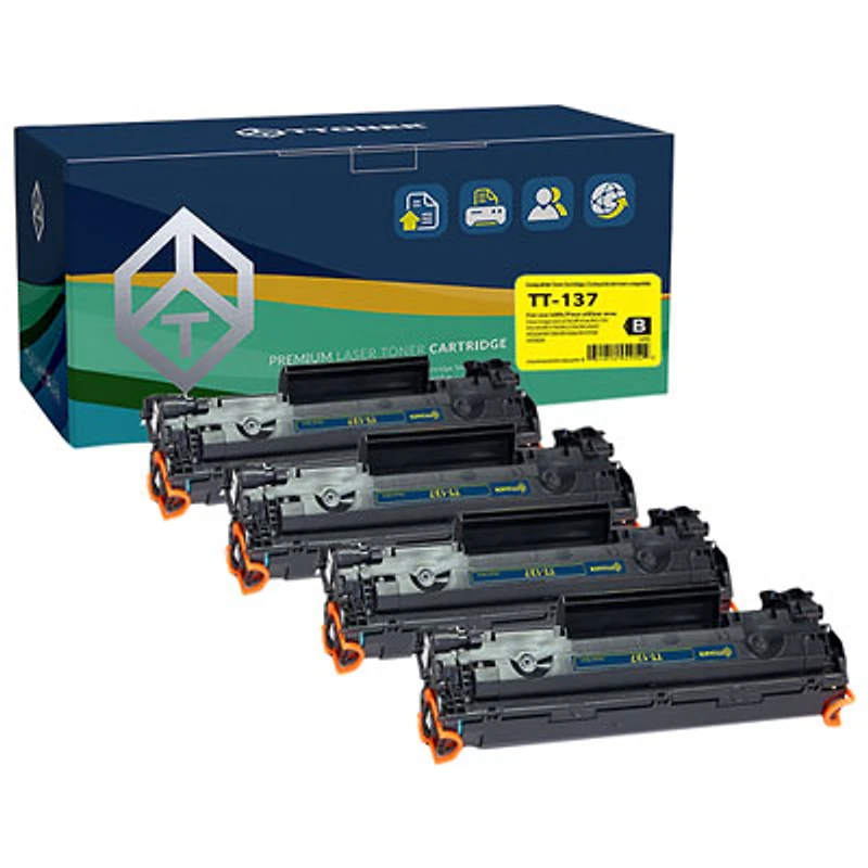 TToner Canon Compatible Black Toner (TT-CRG137) - 4 Pack