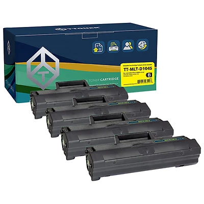 TToner Samsung Compatible Black Toner (TT-D104S) - 4 Pack