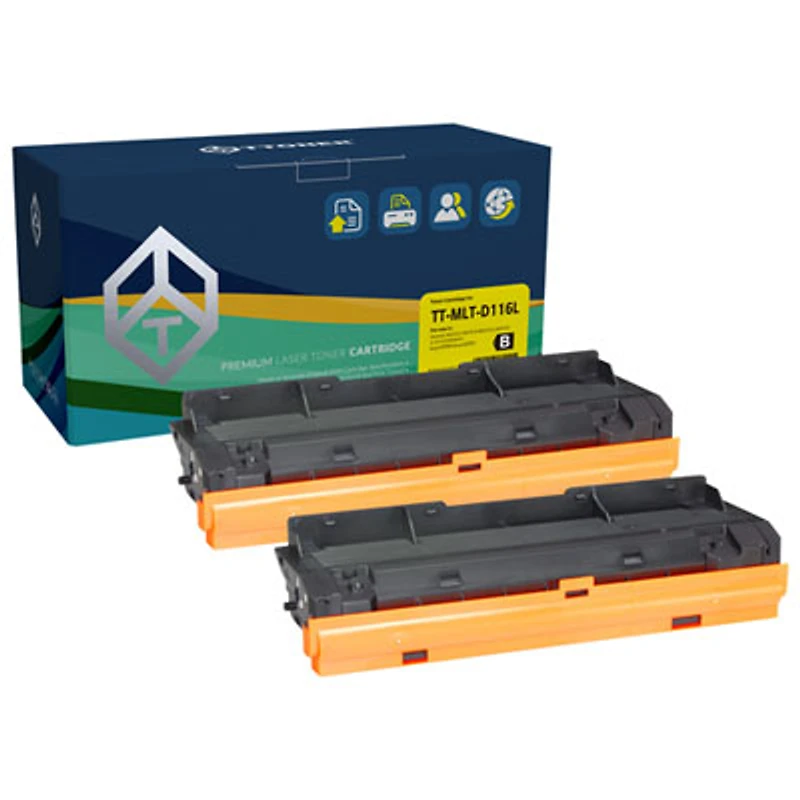 TToner Samsung Compatible Black Toner (TT-D116L) - 2 Pack