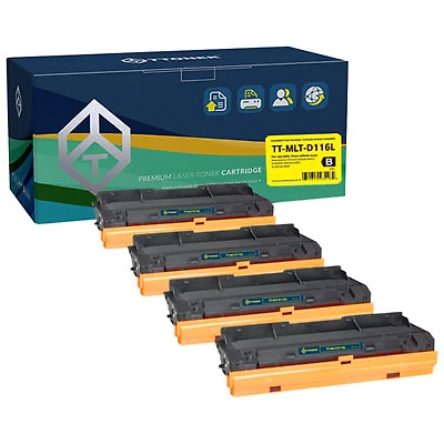 TToner Samsung Compatible Black Toner (TT-D116L) - 4 Pack
