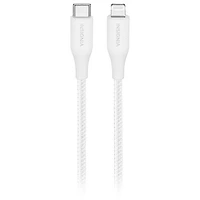 Insignia Apple MFi Certified 1.2m (4 ft.) Braided Lightning to USB-C Cable - Moon Grey - Only at Best Buy