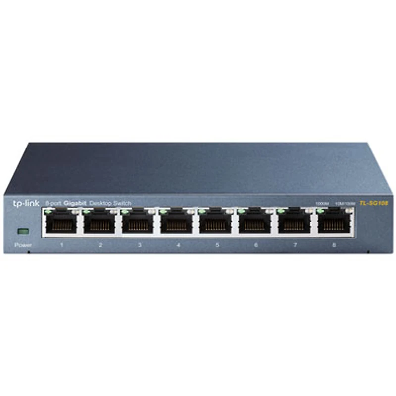 TP-Link 8-Port 10/100/1000Mbps Desktop Switch (TL-SG108)