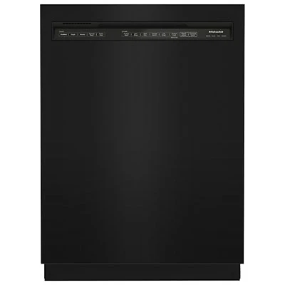 KitchenAid 24" 39dB Built-In Dishwasher with Third Rack (KDFE204KBL) - Black