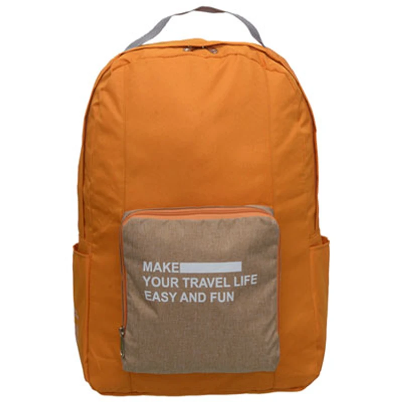 Nicci Foldable Travel Backpack - Yellow