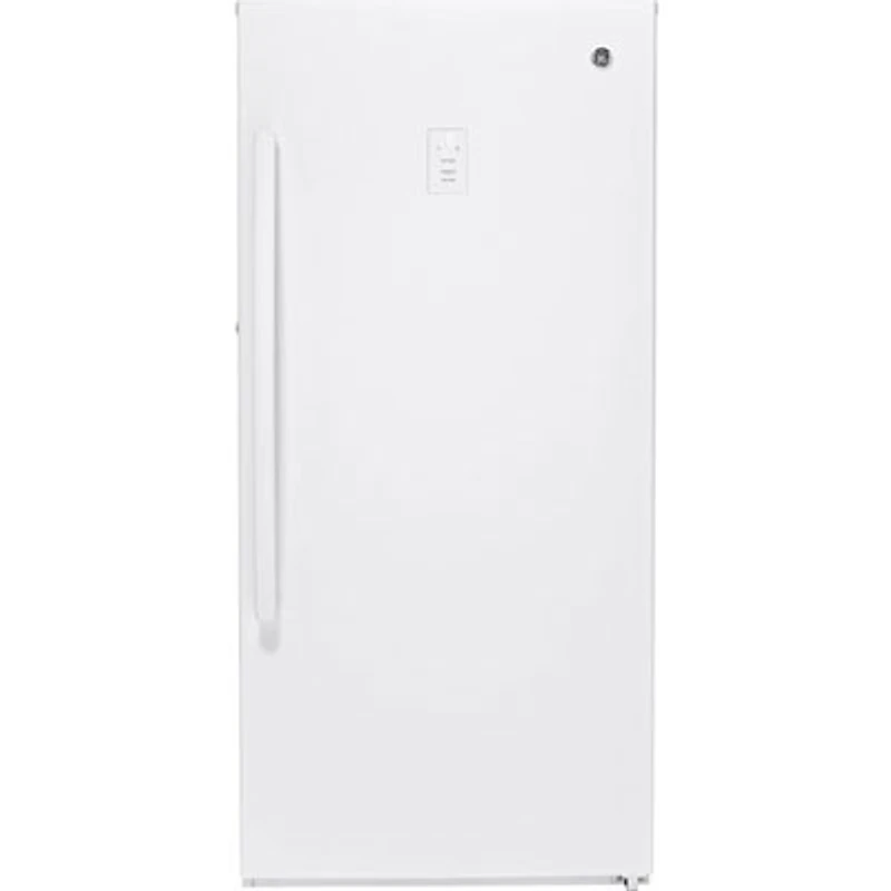 GE 14.1 Cu. Ft. Frost-Free Upright Freezer (FUF14SMRWW) - Open Box - Scratch & Dent