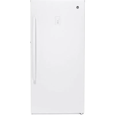 GE 14.1 Cu. Ft. Frost-Free Upright Freezer (FUF14SMRWW) - Open Box - Scratch & Dent