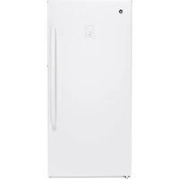 GE 14.1 Cu. Ft. Frost-Free Upright Freezer (FUF14SMRWW) - Open Box - Scratch & Dent