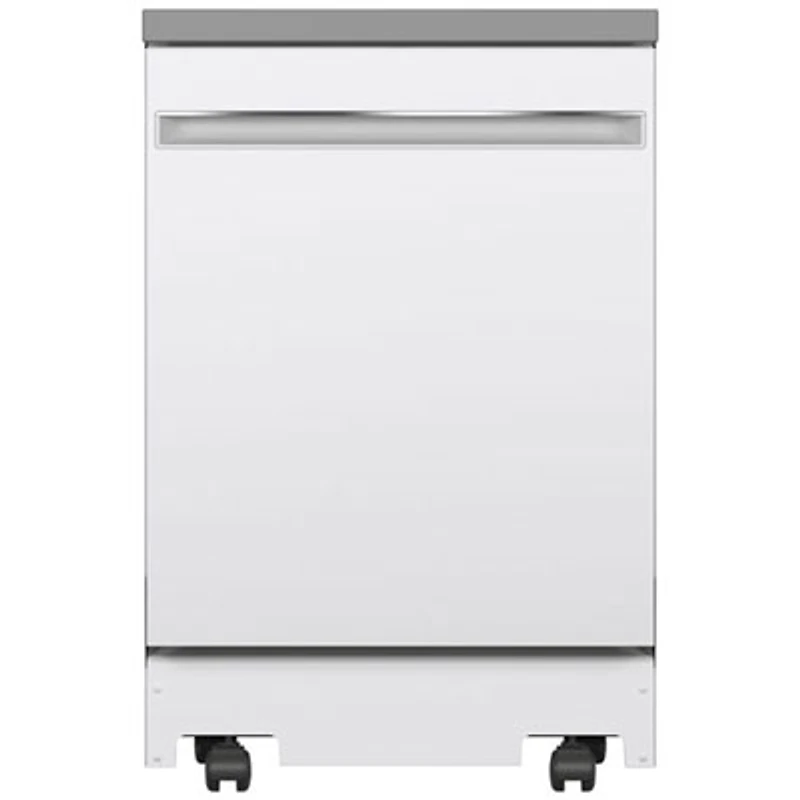 GE 23.62" 58dB Portable Dishwasher (GPT225SGLWW) - White - Open Box - Scratch & Dent