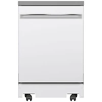 GE 23.62" 58dB Portable Dishwasher (GPT225SGLWW) - White - Open Box - Scratch & Dent
