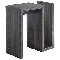 Monarch Modern Rectangular Open Storage Side Accent Table