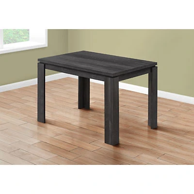 Farmhouse Contemporary 4-Seat Dining Table - Black