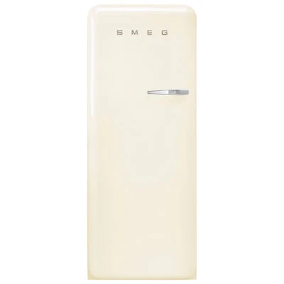 Smeg 50's 24" 9.2 Cu. Ft. All-Fridge Refrigerator (FAB28ULCR3) - Cream