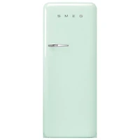 Smeg 50's 24" 9.2 Cu. Ft. All-Fridge Refrigerator (FAB28URPG3) - Pastel Green