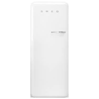 Smeg 50's 24" 9.2 Cu. Ft. All-Fridge Refrigerator (FAB28ULWH3) - White
