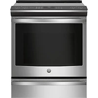 GE Profile 30" 5.3 Cu. Ft. True Convection 5-Element Slide-In Induction Range (PCHS920YMFS) - Stainless