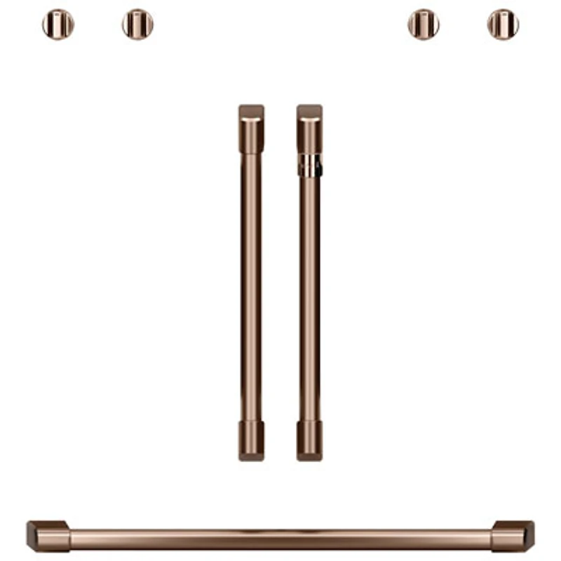 Café 7-Piece Wall Oven Handle & Knob Kit (CXWDFHKPMCU) - Brushed Copper