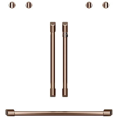 Café 7-Piece Wall Oven Handle & Knob Kit (CXWDFHKPMCU) - Brushed Copper