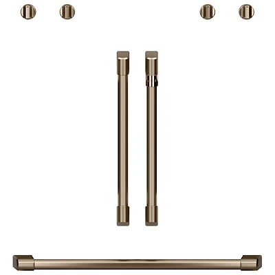 Café 7-Piece Wall Oven Handle & Knob Kit (CXWDFHKPMBZ) - Brushed Bronze