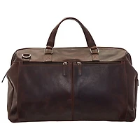 Mancini Buffalo Leather Duffle Bag - Brown