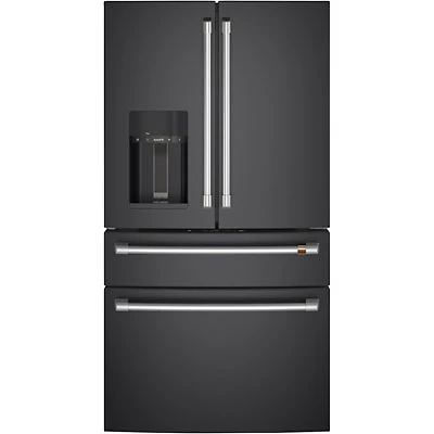 Café 36" 27.8 Cu. Ft. French Door Refrigerator w/ Water & Ice Dispenser (CVE28DP3ND1) - Matte Black