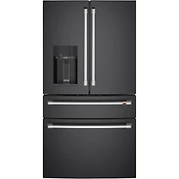 Café 36" 27.8 Cu. Ft. French Door Refrigerator w/ Water & Ice Dispenser (CVE28DP3ND1) - Matte Black