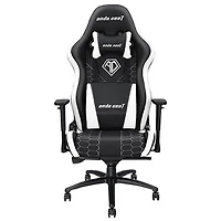 Anda Seat Spirit King Faux Leather Gaming Chair - Black/White
