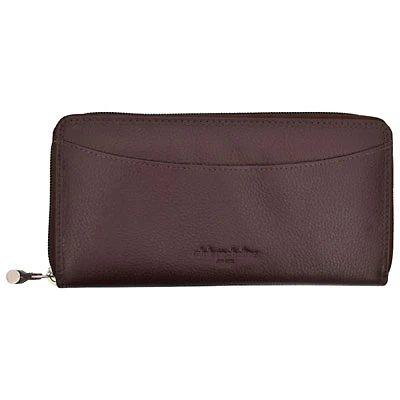Club Rochelier RFID Genuine Leather Card Holder Wallet - Burgundy