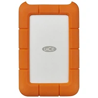 LaCie Rugged 5TB USB-C Portable External Hard Drive for PC/Mac (STFR5000800) - Orange