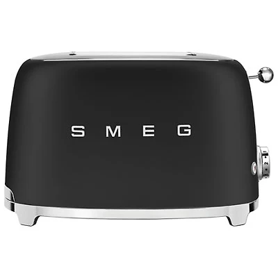 Smeg 50's Style Retro Toaster - 2-Slice - Matte Black