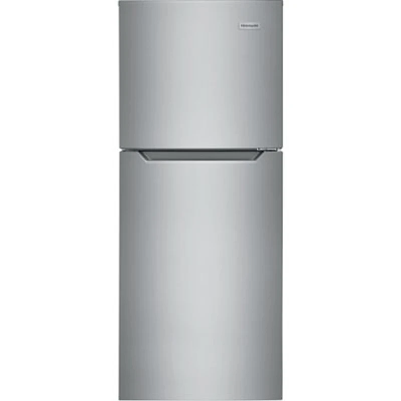 Frigidaire 24" 10.1 Cu. Ft. Top Freezer Refrigerator (FFET1022UV) - Brushed Steel