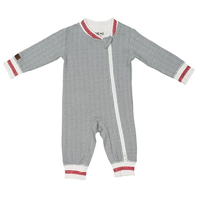 Juddlies Cottage Cotton Jumpsuit - Newborn - Driftwood Grey