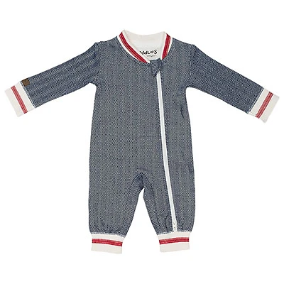 Juddlies Cottage Cotton Jumpsuit - Newborn - Lake Blue