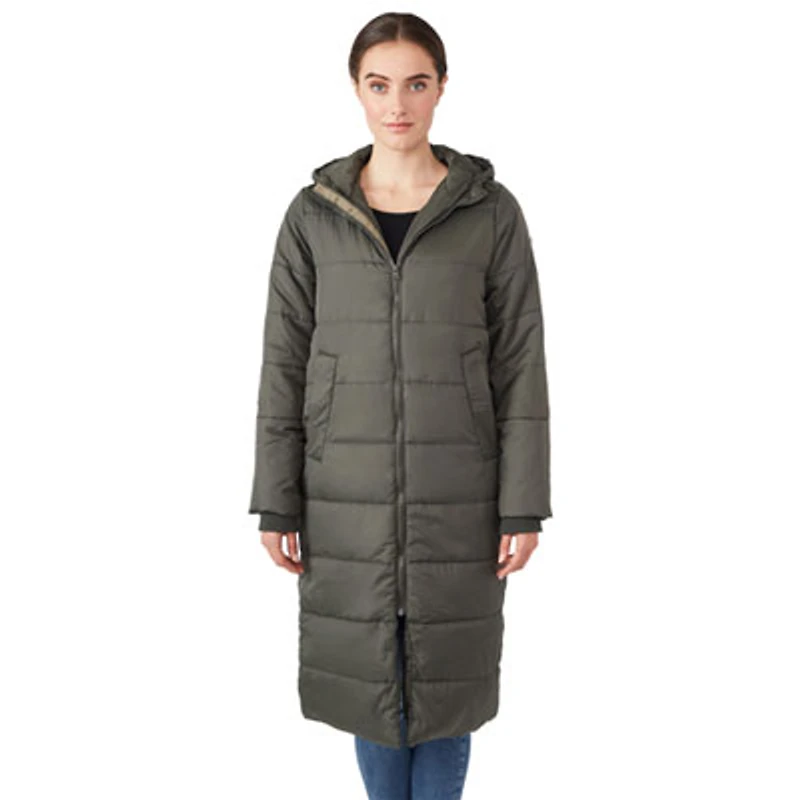 Modern Eternity Penelope Puffer Coat - X-Small - Khaki Green