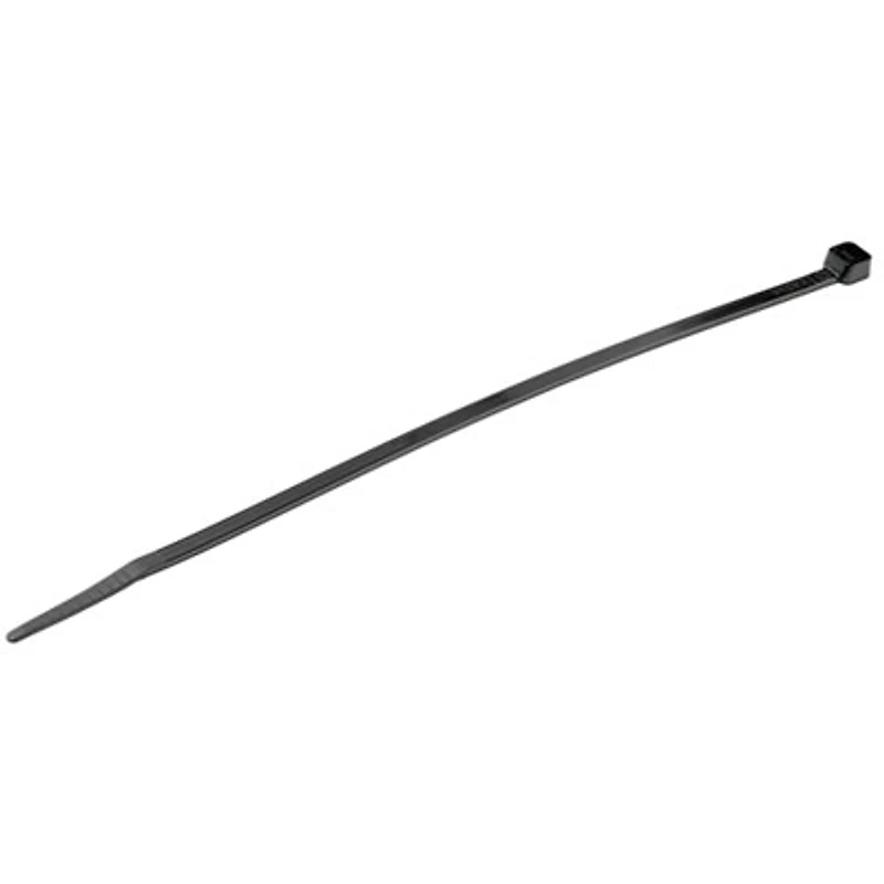 StarTech 8" (0.2 m) Black Zip Cable Ties (CBMZT8B) - 100-Pack