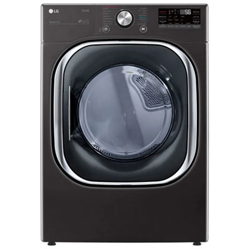 LG 7.4 Cu. Ft. Electric Steam Dryer (DLEX4500B) - Black Steel - Open Box - Perfect Condition