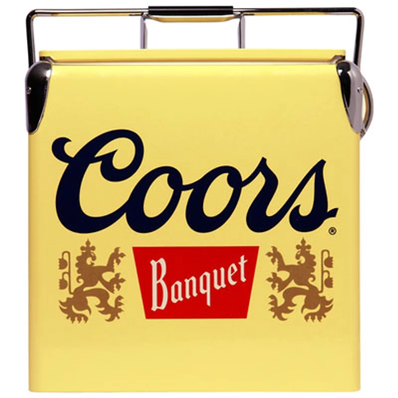 Coors Light 0.47 Cu. Ft. Ice Chest Cooler (CBVIC-13) - Yellow