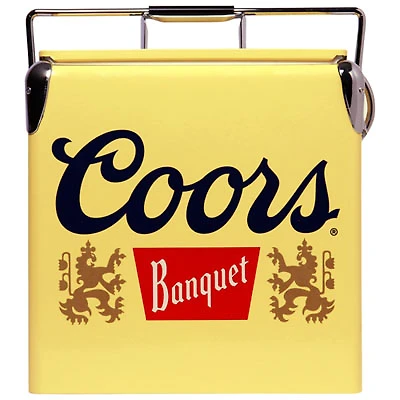 Coors Light 0.47 Cu. Ft. Ice Chest Cooler (CBVIC-13) - Yellow