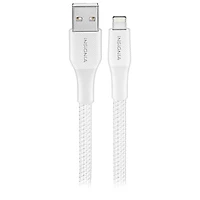 Insignia 3m (10 ft.) Braided Lightning to USB-A Cable - Moon Grey