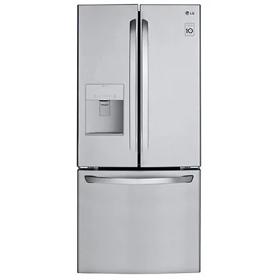 LG 30" 21.8 Cu. Ft. French Door Refrigerator (LRFWS2200S) - Stainless - Open Box - Scratch & Dent