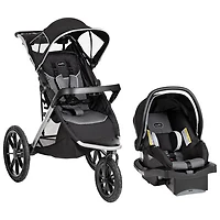 Evenflo Victory Plus Jogging Stroller with LiteMax Infant Car Seat - Black