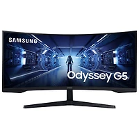 Samsung Odyssey G5 34" WQHD 165Hz 1ms GTG Curved VA LED FreeSync Gaming Monitor (LC34G55TWWNXZA) - Black
