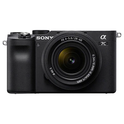 Open Box - Sony Alpha 7C Full-Frame Mirrorless Camera with 28-60mm Lens Kit - Black