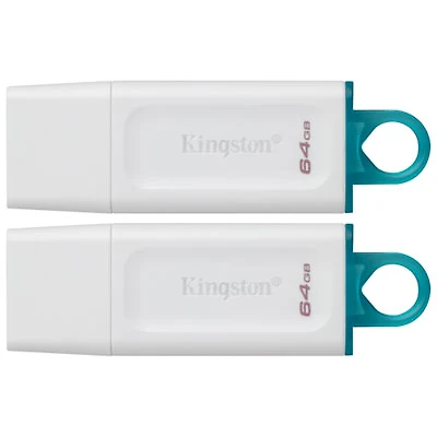 Kingston DataTraveler Exodia 64GB USB 3.2 Flash Drive - 2 Pack
