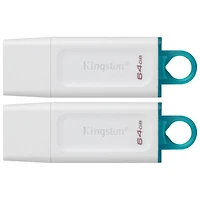 Kingston DataTraveler Exodia 64GB USB 3.2 Flash Drive - 2 Pack
