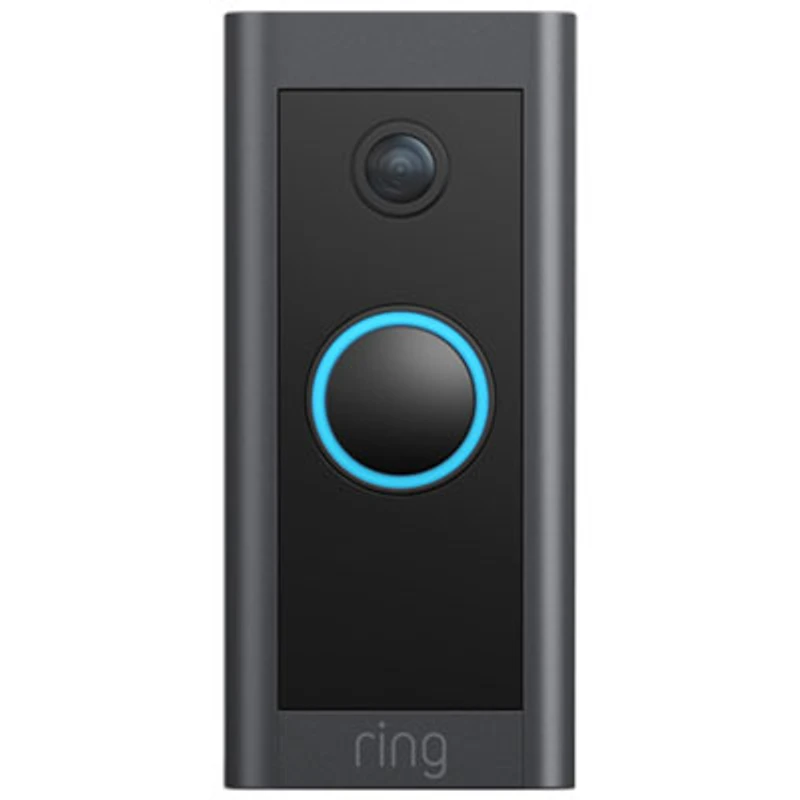Ring Wired Wi-Fi Video Doorbell - Black