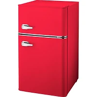 Insignia 3.1 Cu. Ft. Retro Bar Fridge w/Top Freezer (NS-CFR32MT1) - Red - Only at Best Buy